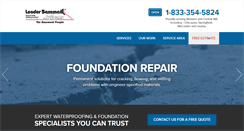 Desktop Screenshot of leaderbasementsystems.com