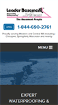 Mobile Screenshot of leaderbasementsystems.com